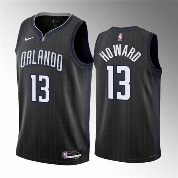 Mens Orlando Magic #13 Jett Howard Black 2023 Draft City Edition Stitched Basketball Jersey